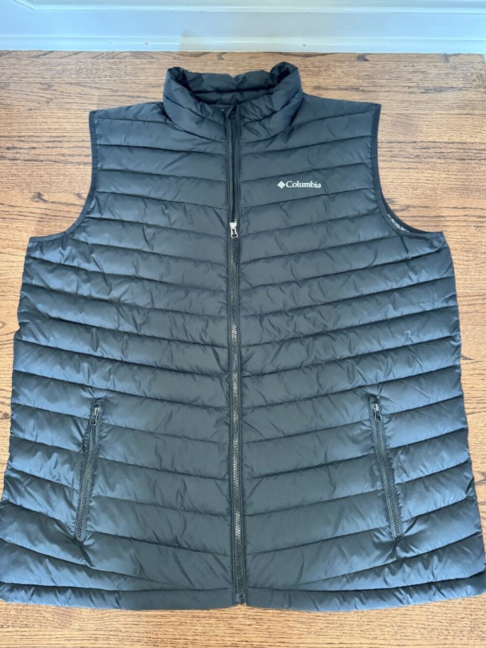 Columbia Omni-Heat Puffer Vest Mens 2XT Black Full Zip, Fits like 3X, Big & Tall